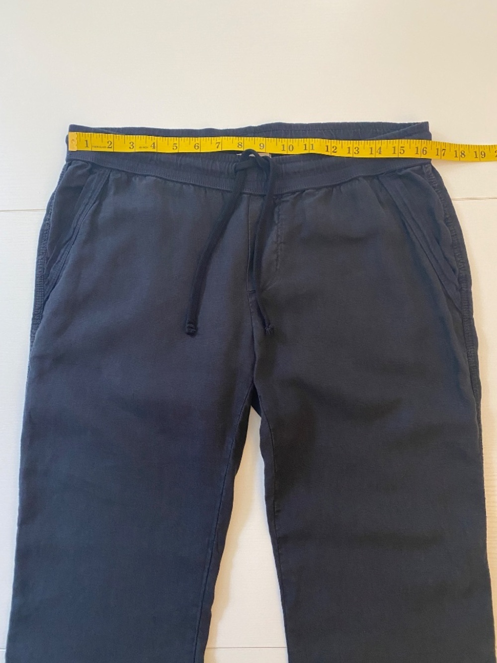 JAMES PERSE Made in USA Relaxed Linen Pants Drawstring in Black Size 2 (Medium) - Picture 12 of 15